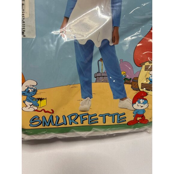 Smurfs Girl Costume  Smurfette Girl Size Medium  8-10 yrs - Picture 8 of 10